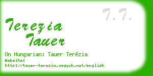 terezia tauer business card